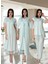 Dvina Effortt Lohusa 4'lü Set - Sabahlık/pijama Takımı/gecelik Mavi - 5046 1