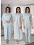 Dvina Effortt Lohusa 4'lü Set - Sabahlık/pijama Takımı/gecelik Mavi - 5036 1