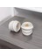 Idl-Beyaz Beton Kase Mumluk-Spiral Halka Mumluk(Inci Tozu Hediye) 1