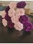 Örgü Çiçek Buketi, Toz Pembe-Mor Karışık Gül Buketi, Anneler Günü, Sevgililer Günü, Özel Günler Hediye Yapay Çiçek, Gıftandflowers 5