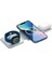 3'lü Kablosuz Şarj Standı iPhone Apple Watch Airpods Android Uyumlu Telefon Hızlı Şarj Katlanabilir 5