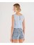 Nakış Detaylı Denim Şort 2