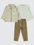 Erkek Çocuk 3'lü Takım 2-5 Yaş Bej 1