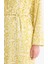 Relax Fit Bisiklet Yaka Desenli Viskon Kimono E7262AX25SM 5