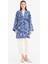 Relax Fit Bisiklet Yaka Desenli Viskon Kimono E7262AX25SM 2