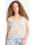 Regular Fit V Yaka Çiçekli Şifon Askılı Bluz F2245AX25SM 4