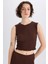 Slim Fit Dar Kesim Bisiklet Yaka Bürümcük Atlet E0999AX25SP 1