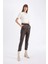 Jogger Yüksek Bel Cepli Suni Deri Pantolon X8320AZ24WN 1