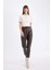 Jogger Yüksek Bel Cepli Suni Deri Pantolon X8320AZ24WN 2