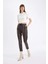 Jogger Yüksek Bel Cepli Suni Deri Pantolon X8320AZ24WN 3