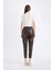 Jogger Yüksek Bel Cepli Suni Deri Pantolon X8320AZ24WN 5
