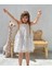 Kız Çocuk Papatya Nakışlı Askılı Elbise Ket Baby HPN001 4
