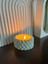 Luxury Tekli Tealight Mumluk Beton Örgü Desenli 1 Adet 3