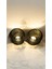Luxury 2'li Siyah Dekoratif Tealight Mumluk Seti- Tv Ünitesi, Konsol, Vitrin, Masa Üzeri 1 Adet 2