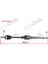 Komple Aks Sağ Clio Iii 1.5 Dci 05- Logan 1.4-1.6-1.5 Dci 07- 897MM Gnzrz 1