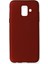 Samsung Galaxy A6 2018 Kılıf First Silikon - Bordo Ferrg 1