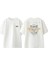 Bad Omens Sari Kelebek Tasarım Sırt Baskılı Pamuk Beyaz Oversize T-Shirt 1