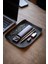 Luxury Deri Tepsi (Büyük) Masaüstü Organizer Siyah Crazy - Gerçek Deri & El Yapımı - Minimalist Tasarım 1 Adet 4