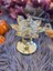 Luxury Yuvarlak Kristal Taşlı Lotus Tea Light Mumluk 1 Adet 2