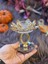 Luxury Yuvarlak Kristal Taşlı Lotus Tea Light Mumluk 1 Adet 4