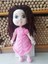 Luxury Amigurumi Makarna Saçlı Elbiseli Kız Bebek Eğitici Oyuncak 40 Cm. 1 Adet 3