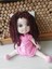 Luxury Amigurumi Makarna Saçlı Elbiseli Kız Bebek Eğitici Oyuncak 40 Cm. 1 Adet 5