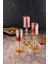 Luxury Kristal Taşlı Ayaklı Gold Şamdan 3'lü Set 1 Adet 4