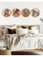 Luxury 4’lü Set Ahşap Oymalı Duvar Dekoru 19’5 Cm. 1 Adet 4