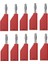 10 Adet/takım Konnektör Fişi J.10054 4mm Yığılabilir Fiş Muz Fişi Kırmızı (Yurt Dışından) 1