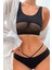 Kadın Siyah Çapraz Ip Detaylı Şık Bikini Takımı 5