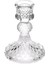 Luxury Şık Cam Mumluk Şeffaf Karo Kabartmalı Şamdan Ø7.5X10.5CM 1 Adet 1