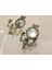 Luxury Esterhomedecor 2’li Aynalı Pirinç Mumluk Pirinç Duvar Apliği 33CM Yuvarlak Kısım 15CM Iç Ayna 11CM 1 Adet 3