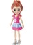 3'lü Polly Pocket Bella Bigowski Lila Siyah Mor Mavi Kahverengi Saçlı Pembe Sarı Beyaz Elbiseli Poly 1 Adet 3