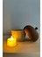 Luxury Dekoratif Işıklı Meşe Palamudu Biblo Seti, 2li Kutu Dekorasyon Objesi, Tealight LED Mumlu 15CM-10CM 1 Adet 4