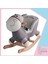 Sallanan Doldurulmuş At Peluş Rocker 60 cm Gri-Beyaz Nrmsa 4