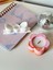 Luxury Fiyonk Şamdan Mumluk ve Çiçekli Pembe Soya Wax Mum Seti , Pinterest Model Set 1 Adet 1