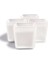 Luxury Dekoratif Buzlu Cam Mumluk 8x8 cm (4 Adet) 1 Adet 4