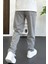 Erkek Beli Lastikli Jogger Pantolon Gri EDW354 3