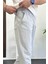 Erkek Beli Lastikli Jogger Pantolon Açık Gri EDW354 4