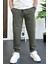 Erkek Beli Lastikli Jogger Pantolon Yeşil EDW354 2
