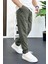 Erkek Beli Lastikli Jogger Pantolon Yeşil EDW354 3