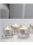 Luxury 3 Adet Cam Tealight Mumluk 5x5 cm Ikea 3'lü Set Şeffaf Mum Kabı 1 Adet 1