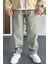 Erkek Beli Lastikli Baggy Rahat Pantolon Yeşil EDW359 1