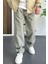 Erkek Beli Lastikli Baggy Rahat Pantolon Yeşil EDW359 2