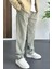 Erkek Beli Lastikli Baggy Rahat Pantolon Yeşil EDW359 3