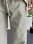 Erkek Beli Lastikli Baggy Rahat Pantolon Yeşil EDW359 5