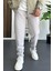 Erkek Beli Lastikli Gofre Kumaş Jogger Pantolon Gri EDW358 1