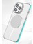 Apple iPhone 14 Pro Max Line Magsafe Kapak - Beyaz Nrmsa 5