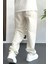 Erkek Beli Lastikli Baggy Rahat Pantolon Krem EDW359 5