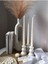 Luxury 3 Lü Dekoratif Şamdan Mumluk Beyaz Mumluk, Pinterest Model Aksesuar 1 Adet 1